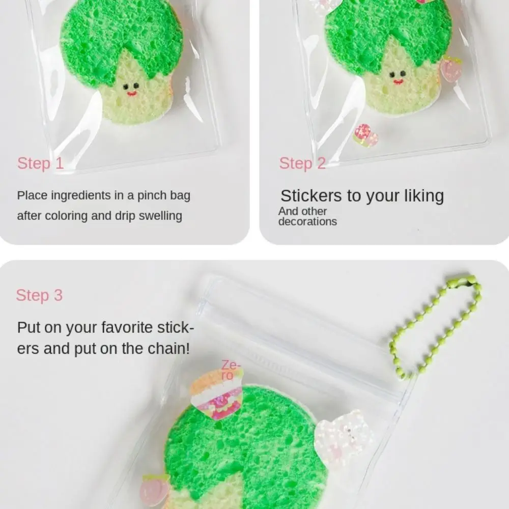 Multicolor DIY Painting Kitchen Toys Plaything Funny Design Swelling Food Toys Kids Safe Cartoon Pretend Play Playset