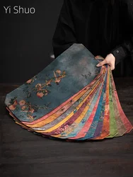 Xiangyun Yarn Zen Small Tea Seats Retro Style Fabric Chinese High-End Tablecloth Double-Sided Dual-Use Tea Ceremony Utensils
