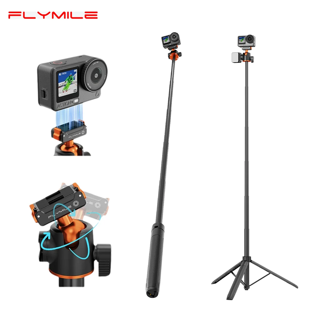 Flymile Magnetic Quick Release Tripod for DJI Osmo Action 6/