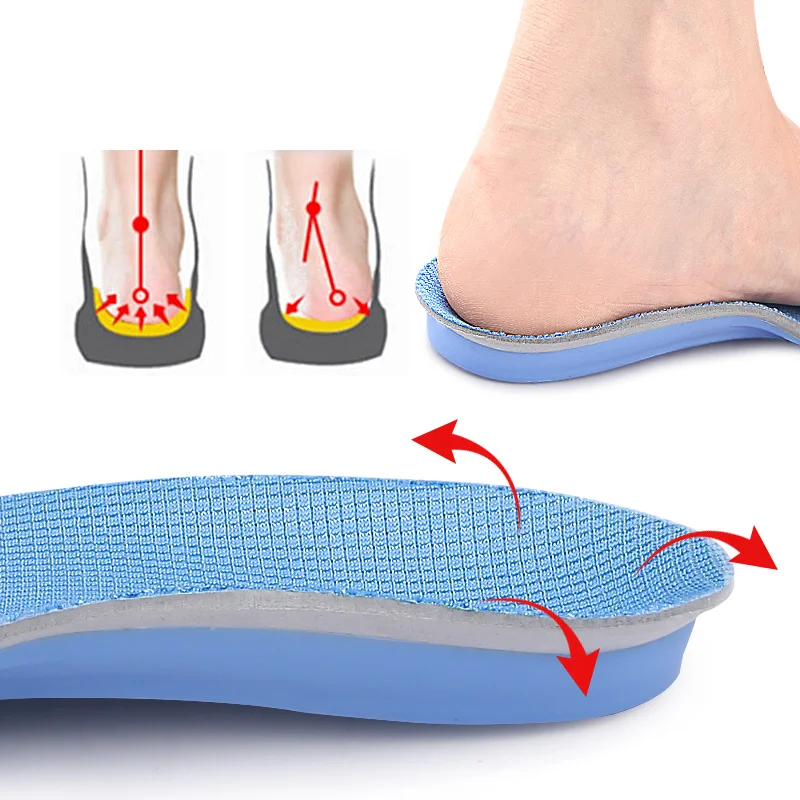 Orthotic Insoles for Plantar Fasciitis - Full Length Arch Support Shoe Inserts, Pain Relief for Running, Work & Daily Wear