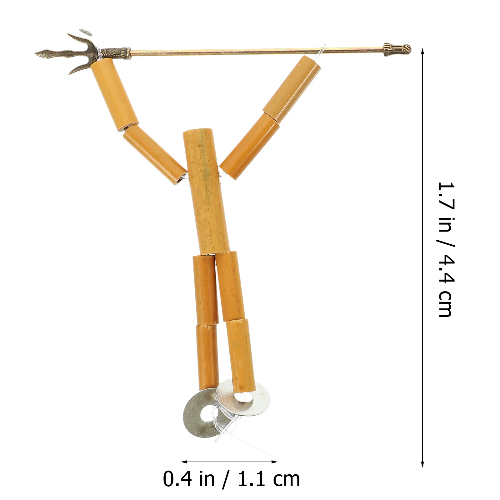 2 Bags Educational Bamboo Man Material Pack Kids Toys DIY Puppet Making Supplies Iron Kit