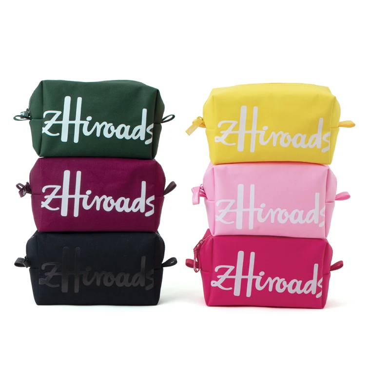 

Женская модная хлопковая косметичка на молнии и логотипа бренда, косметичка для хранения и организации