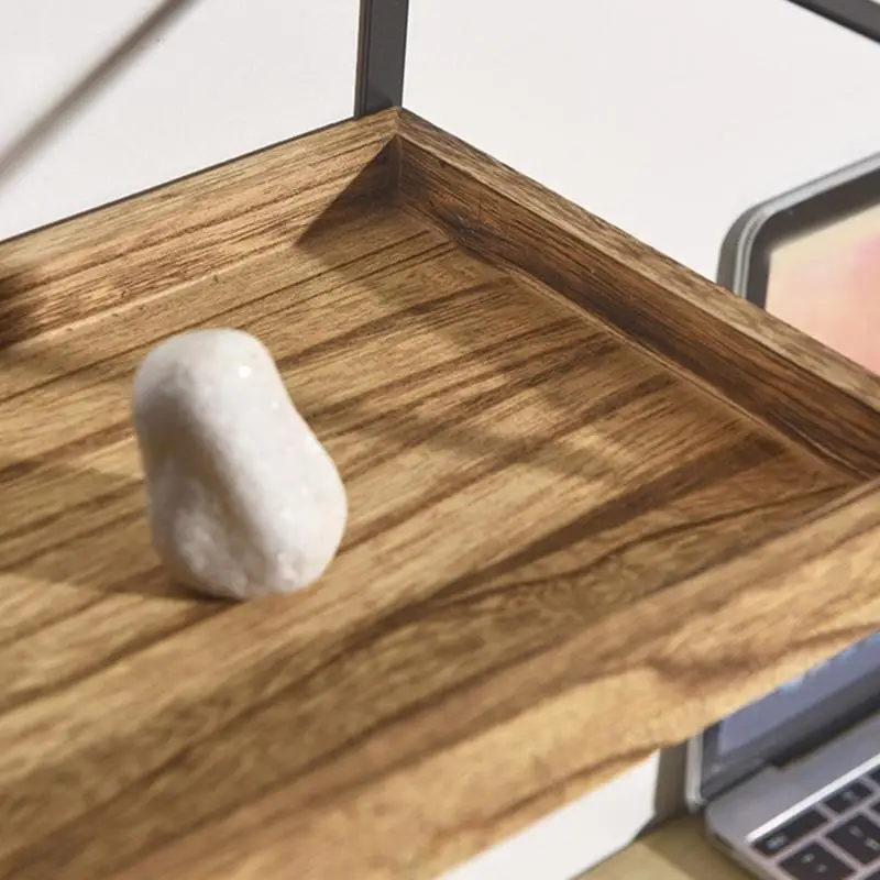 

Y1UD Стильные двухуровневые косметические органайзеры для специй и туалетных принадлежностей с каркасом из массива дерева и для