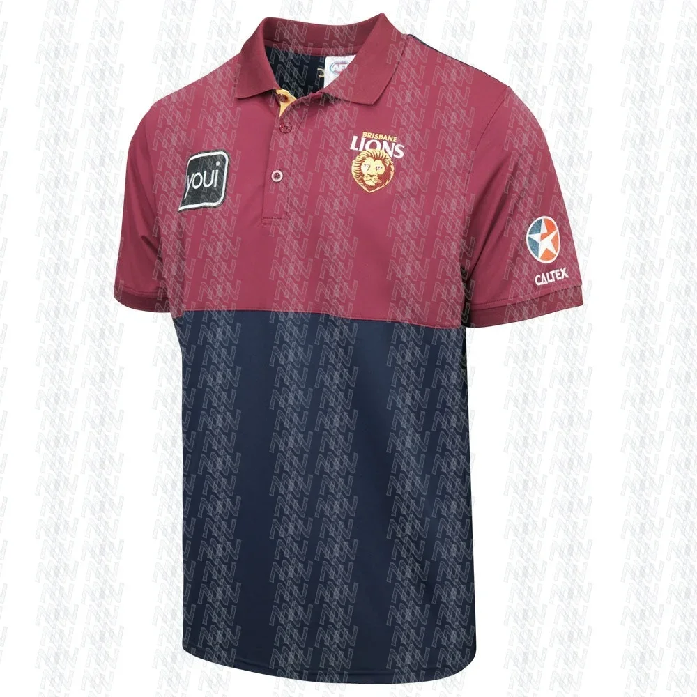 Adult Australian Rugby Jerseys for The 2026 Season, Brisbane Lions,home Training Horse Jerseys,sports Training,quick Drying Polo