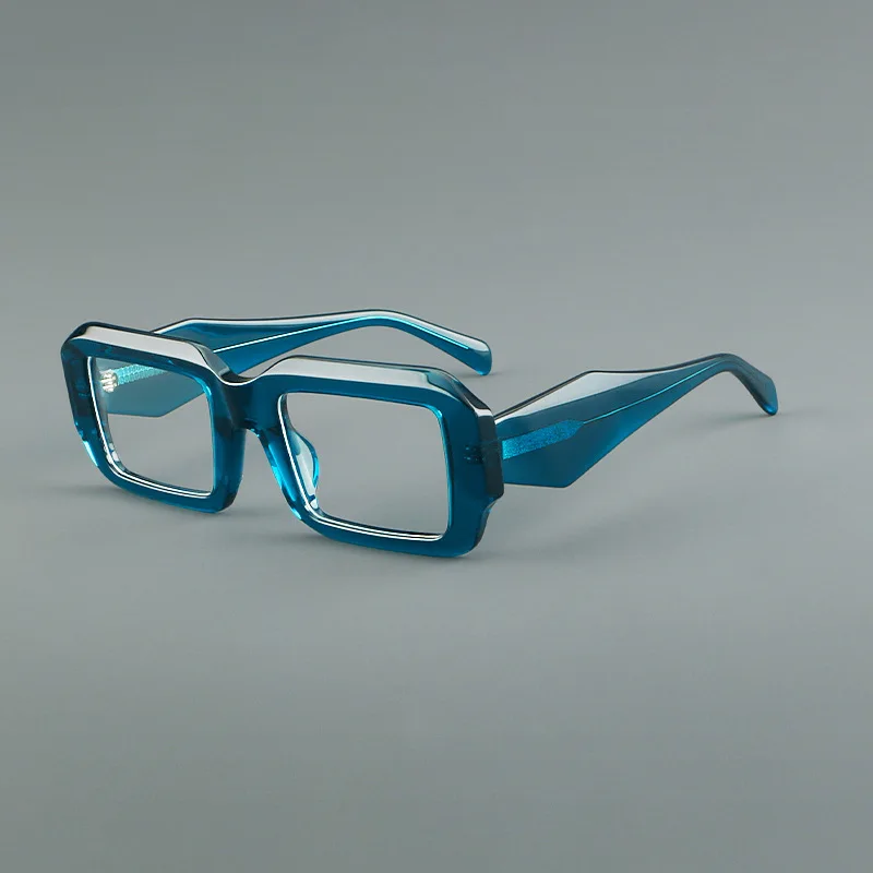 

New Thick Acetate Retro Glasses Frame for Men Optical Prescription Custom Lens Eyeglasses Women Myopia Reading Rectangle Eyewear