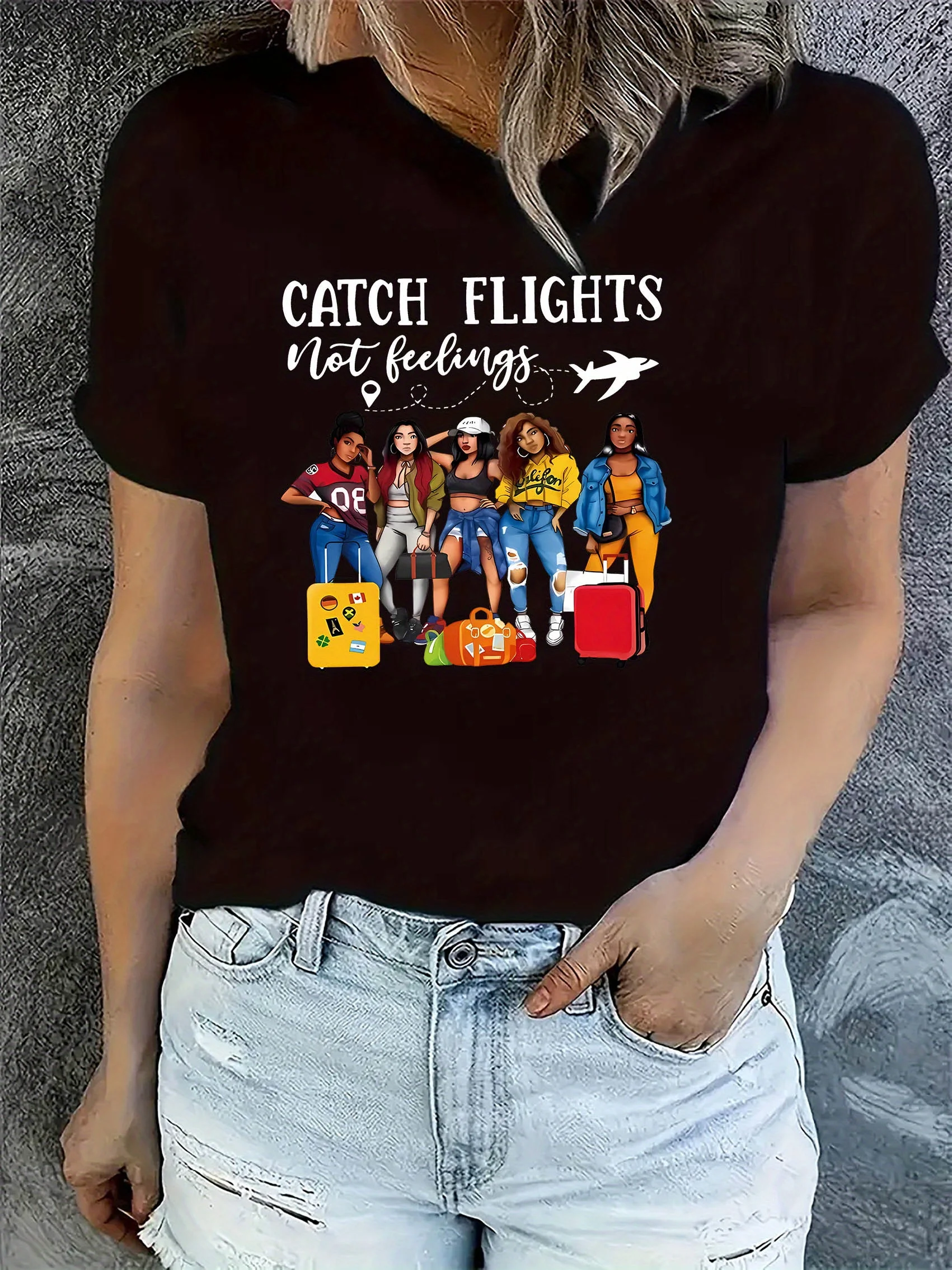 

Travel Themed Graphic Printing Summer Autumn Winter Cotton Men's and Women's T-shirts Short Sleeves Luxury Outdoor Sports Brand