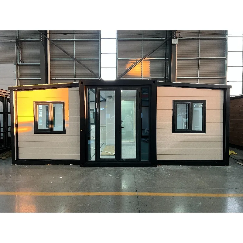 Wooden Colour Prefab Houses Container Module House Luxury Granny Flat Expandable Container House