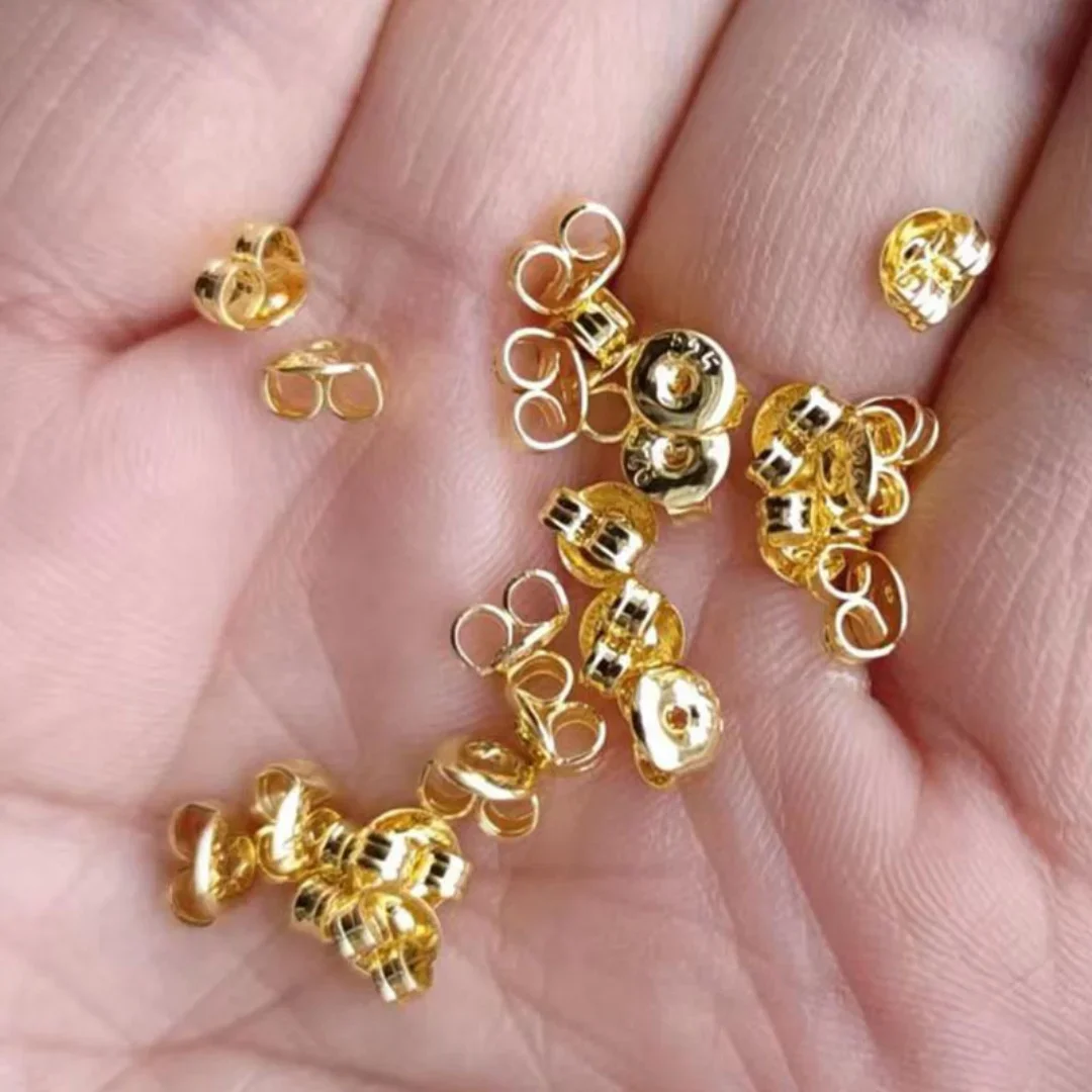 Assorted Pack Silver Butterfly Earring Backs for DIY Jewelry Making Ear Stud Accessories