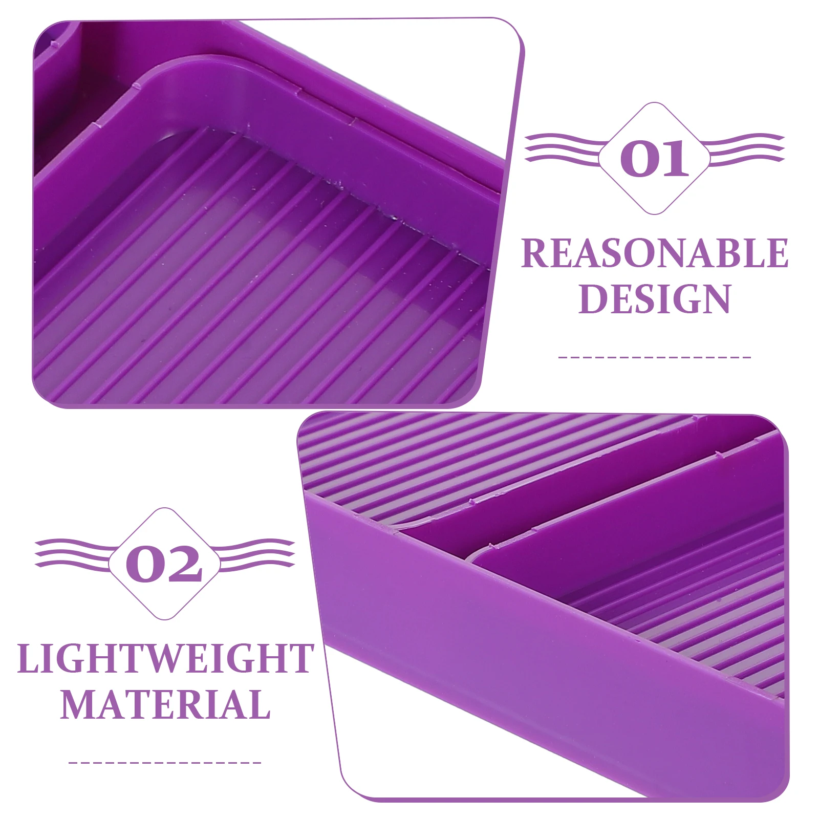 1Set Rhinestone Sorting Board Tray Multi-Compartment Diamond Art Bead Storage Container for Crafting and Jewelry Design Tools