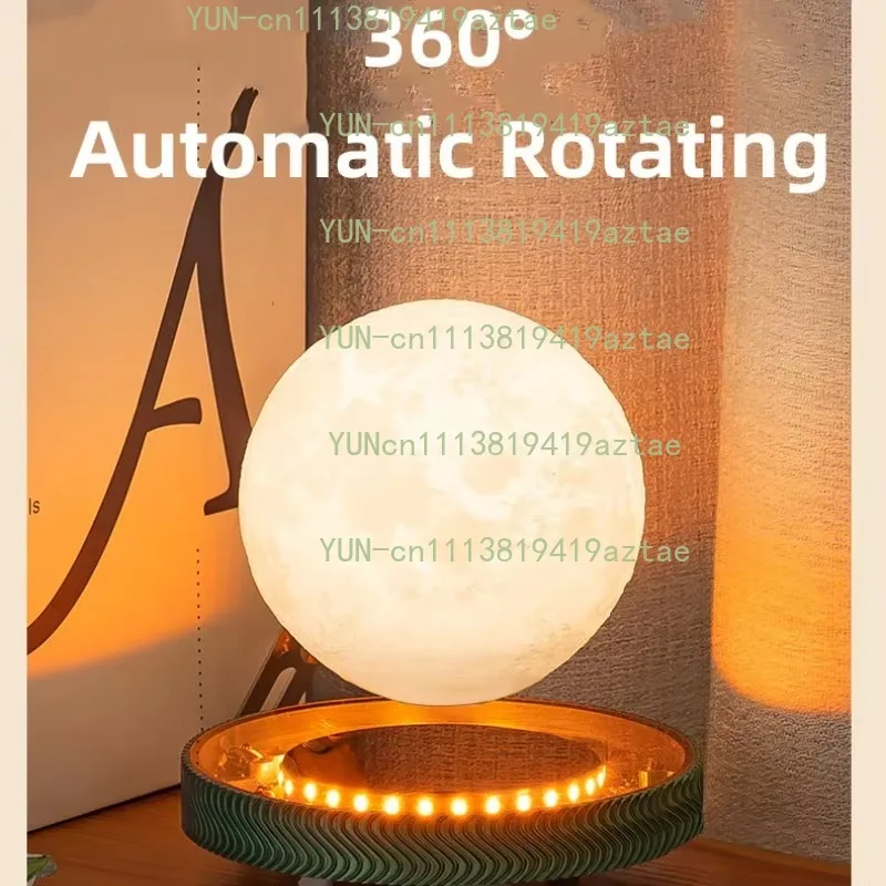 Magnetic Levitating Saturn Moon Lamp Rotating Table Ornament Creative Office Home Unique Gift Accessories