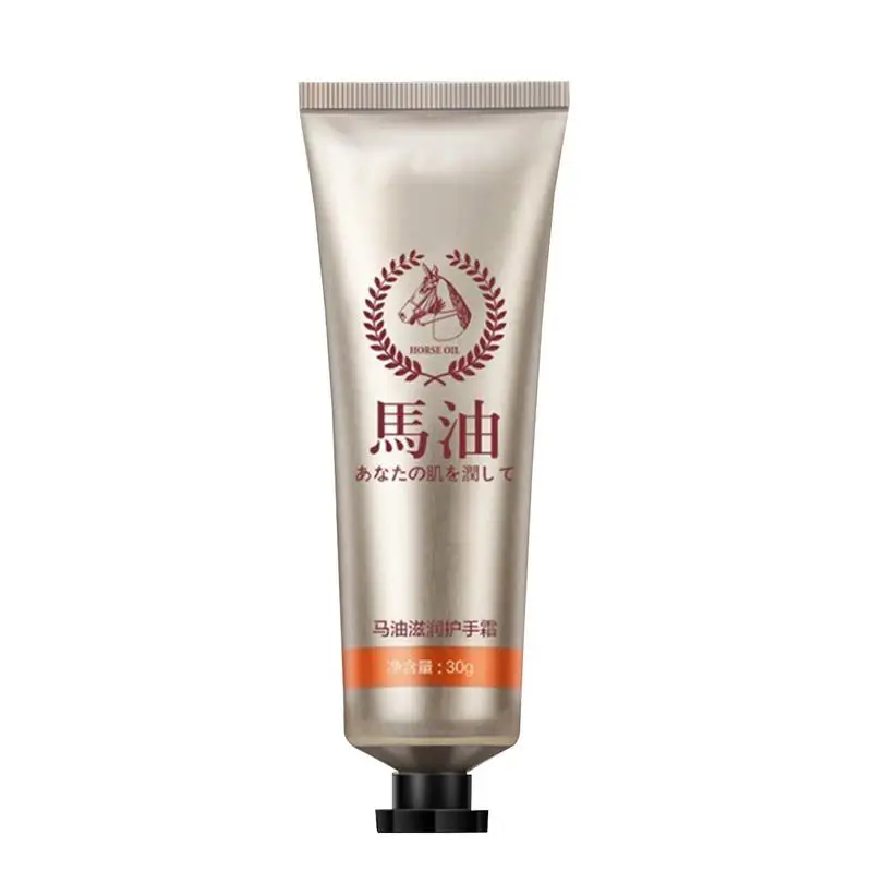 Horse Oil Repair Hand Cream 30g Hand Nourishing Repair Ointment Hand Moisturizer Essence Skin Care Natural Anti-Cracking Lotion