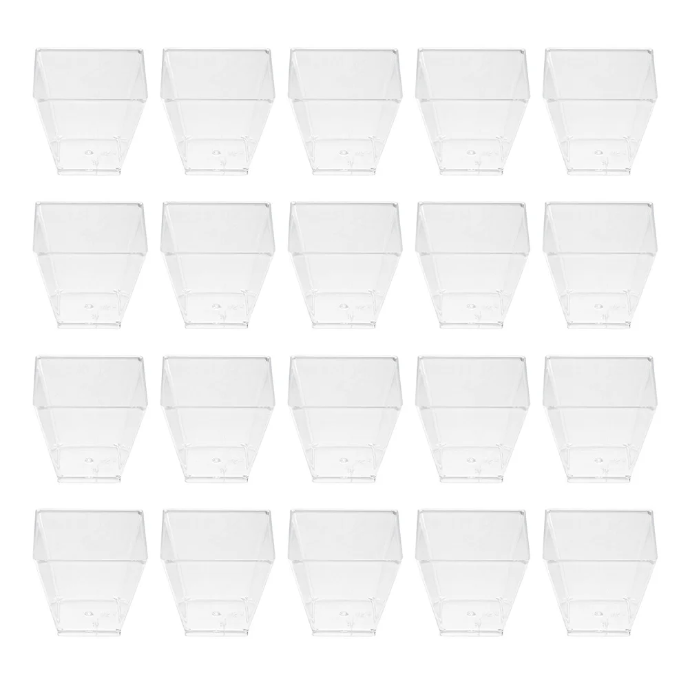 

80pcs Dessert Cups 60Ml Clear Plastic Cups For Ice Cream Cake Pudding Fruit Mousse Charcuterie Party Appetizer Multi-Use Small