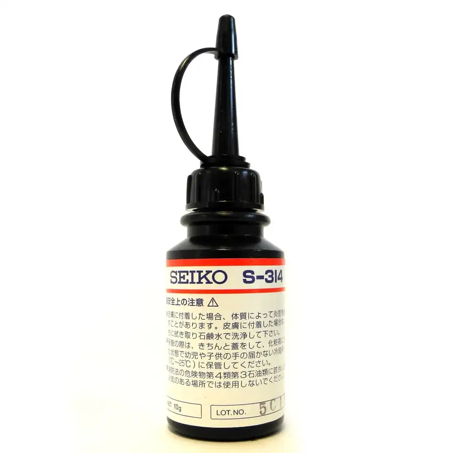 

Seiko S-314 Ultraviolet Watch Glass Adhesive Professional Watchmaker