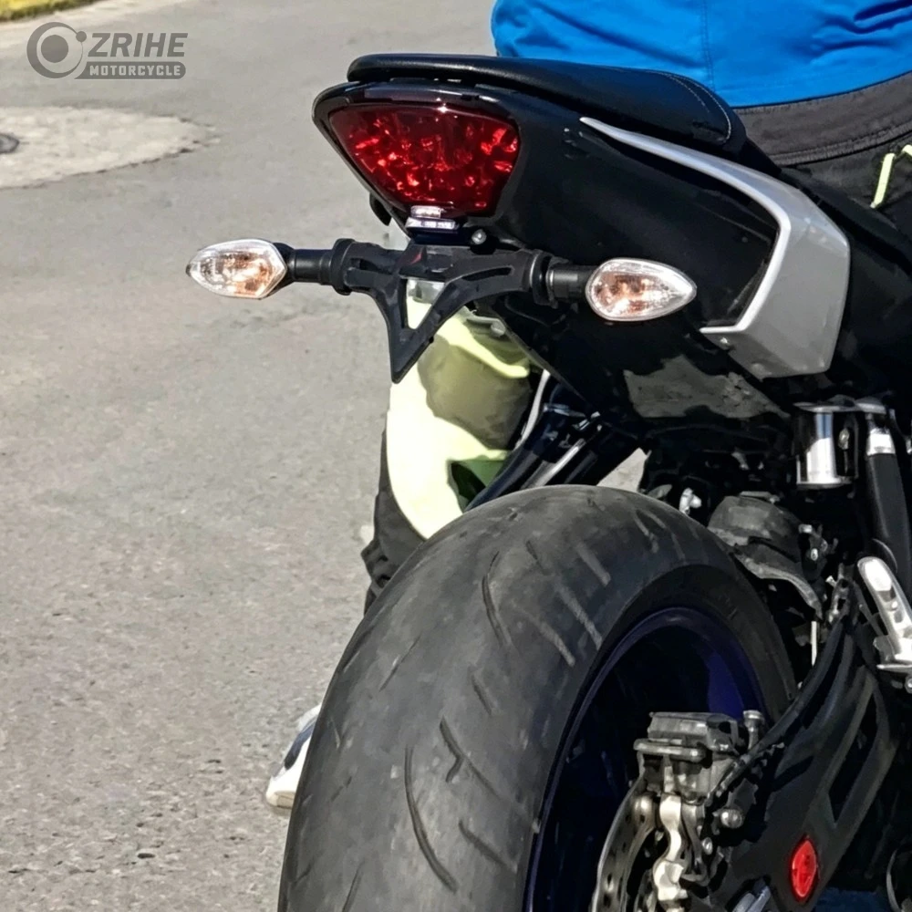 

Fender Eliminator For YAMAHA MT07 FZ07 YZF R7 2014-2024 FZ-07 MT-07 2018 Motorcycle License Plate Holder LED Turn Signal Light