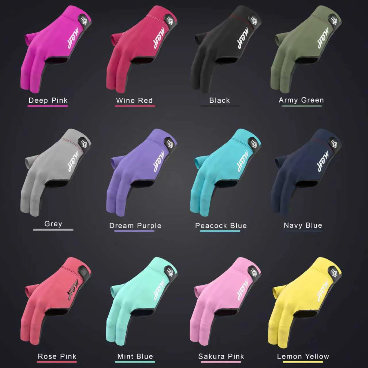 

New Premium Quality Billiard Accessory HOW Brand Finger-exposed Snooker Gloves Left Hand Billiard Pool Glove for Sale