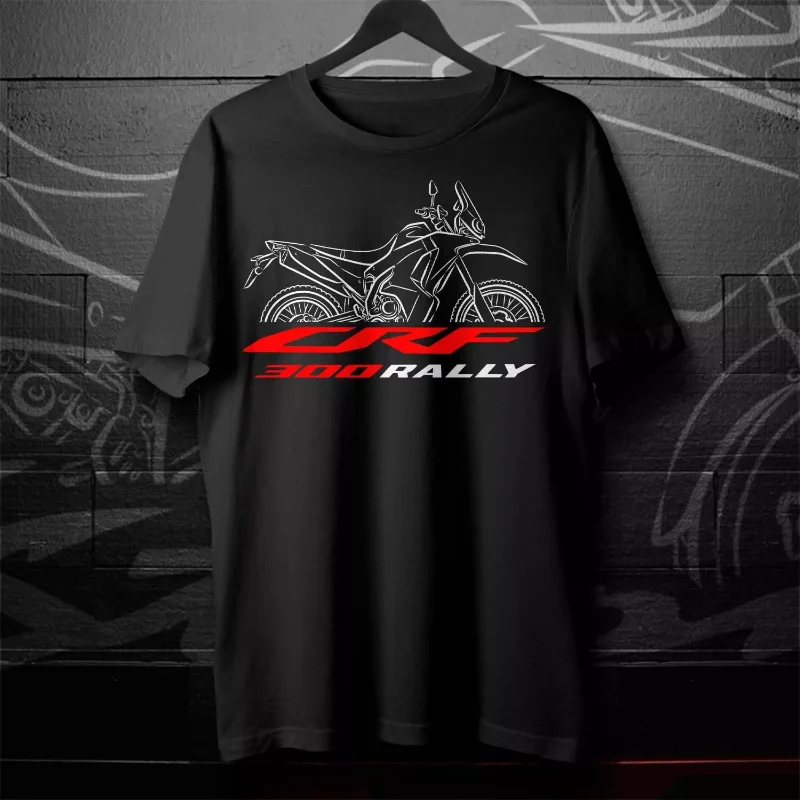 

2025 Man T Shirt Casual CRF300 Rally T shirt Motorcycle Graphic Summer Short Sleeves 100% Cotton S-3XL Cool Tee