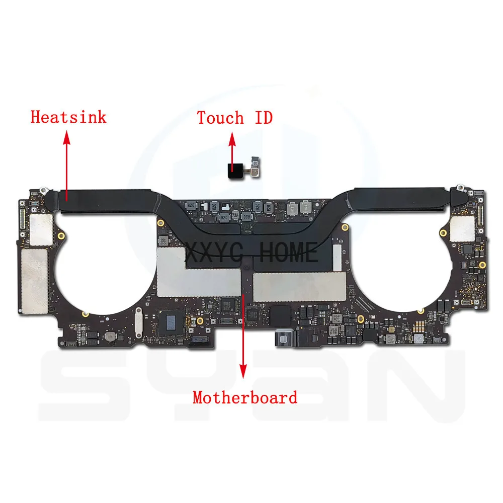 A1707 logic board for macbook pro retina 15.4 inches 2.8ghz 16gb 512GB SSD Motherboard 2017 820-00281-A