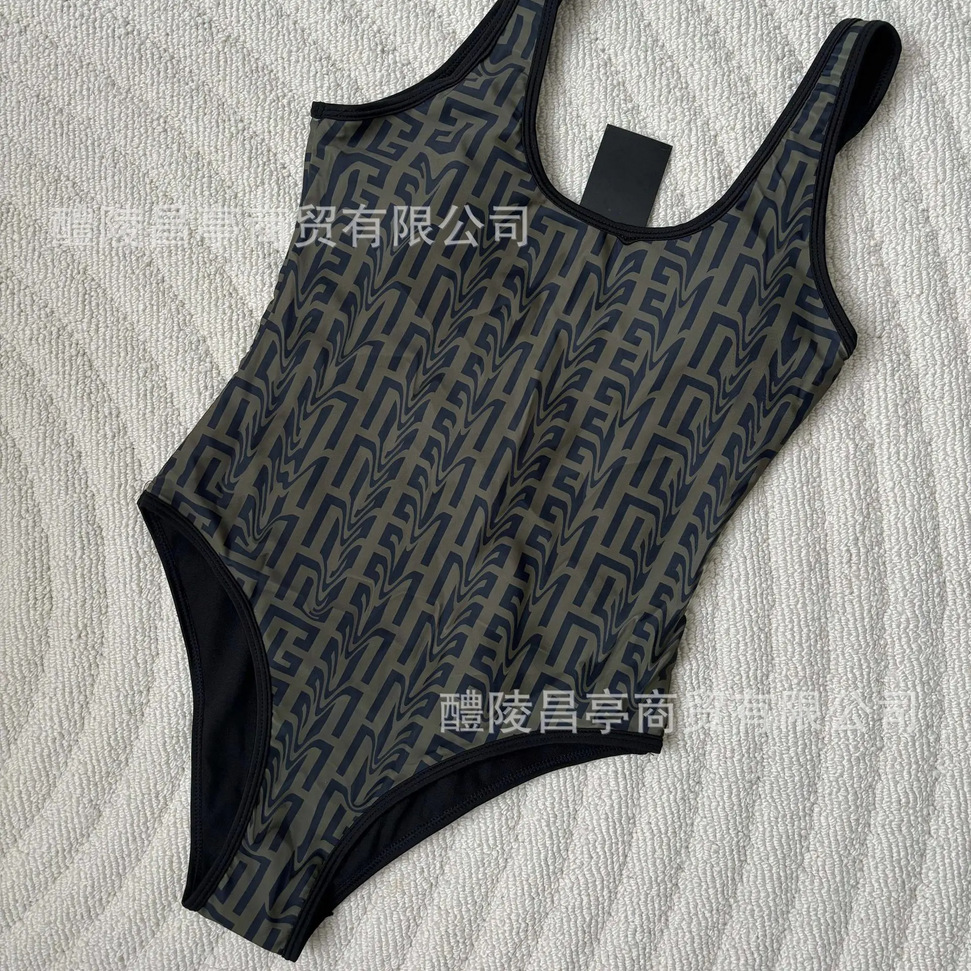 Projekt Mody 2025 Lato 2025 Strój Kąpielowy Bikini z Nadrukiem Dwuczęściowy Zestaw Damski Seksowna Odzież Kąpielowa Tankini Damska Odzież Plażowa