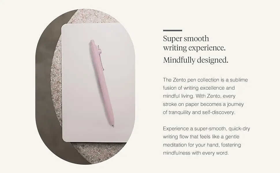 Uni ZENTO Einziehbarer Rollerball-Stift ZNT 75% Umweltfreundlicher Stab UBN-ZS Wasserbasiert Kein Auslaufen Glatter Schreibfluss für den täglichen Bürogebrauch – Detail 3