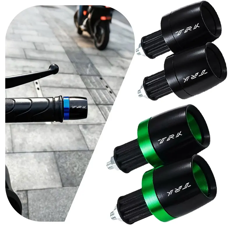 

1 Pair 7/8" Motorcycle Universal Handlebar Grips Handle Bar Cap Ends Plug Slider For Benelli TRK702 TRK702X TRK 702 X 702X