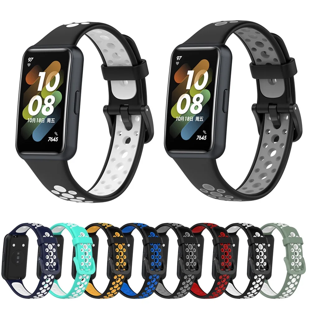 Pulsera de repuesto de correa de silicona para Huawei Band 9 8 7 6 / Honor Band 7 6