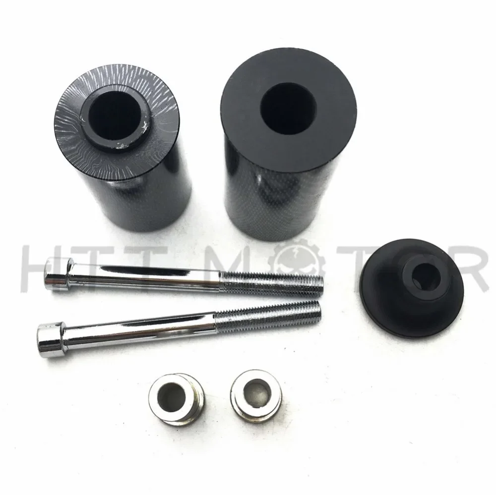 Motorcycle PartsNo Cut Frame Slider Protector for Kawasaki 2003 2004 ZX6R ZX-6R ZX6RR Carbon Fiber
