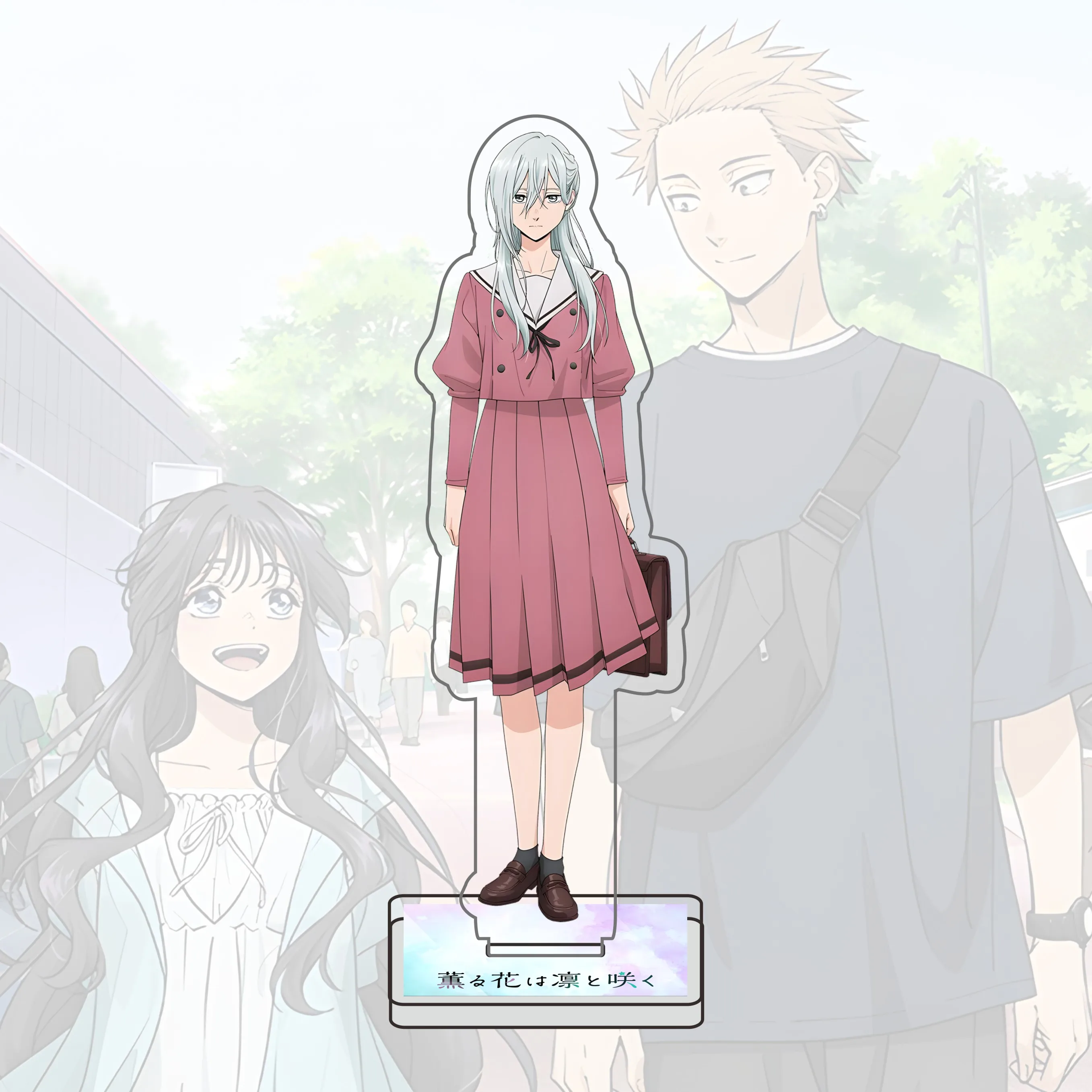 أنيمي زهرة عطرة تزهر مع كرامة 15 سنتيمتر الاكريليك حامل أرقام Rintaro Kaoruko Waguri تأثيري نموذج زخارف مكتب هدية