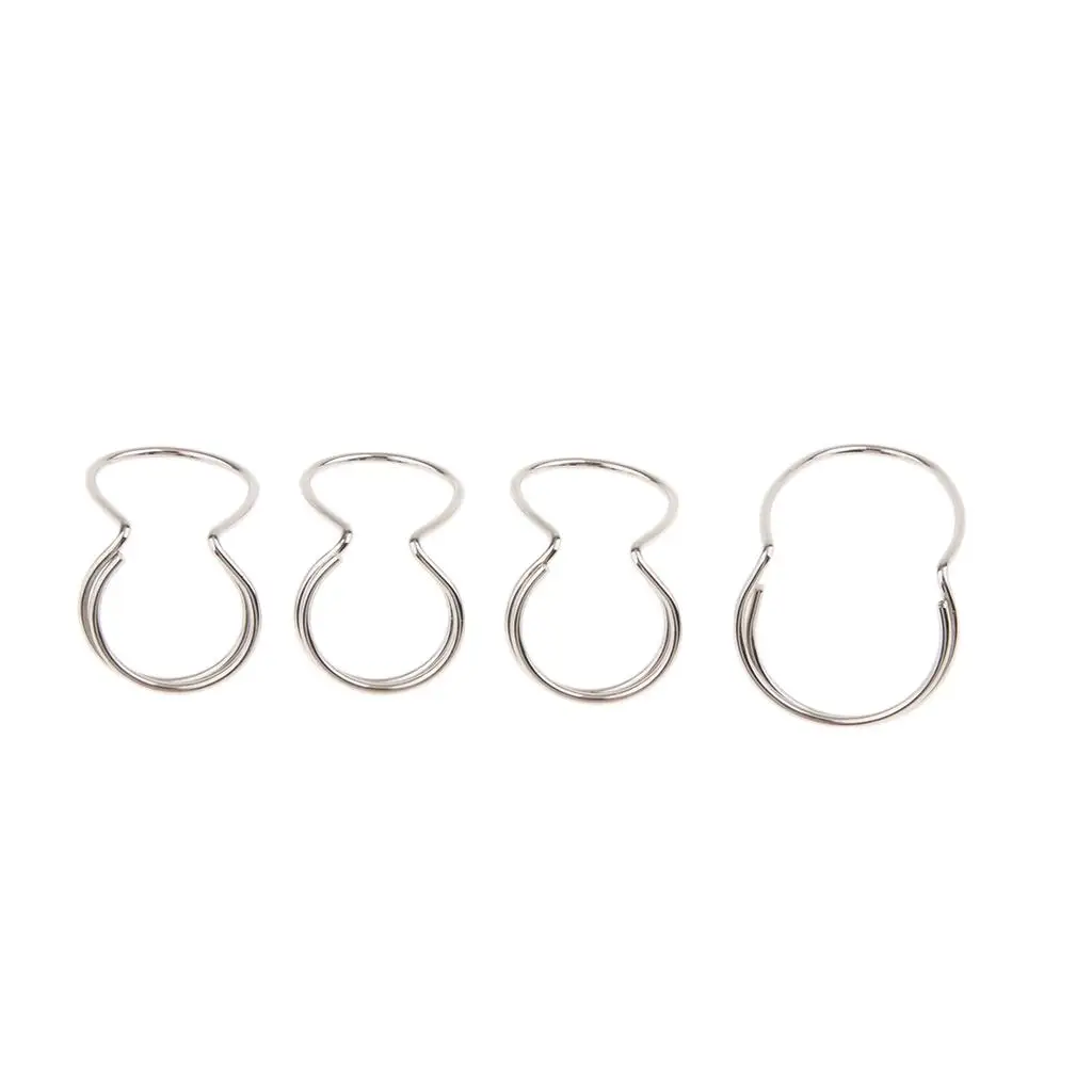 يختار أصابع الجيتار 3 أصابع + 1 مجموعة اختيار الإبهام لباس الجيتار باللون الفضي