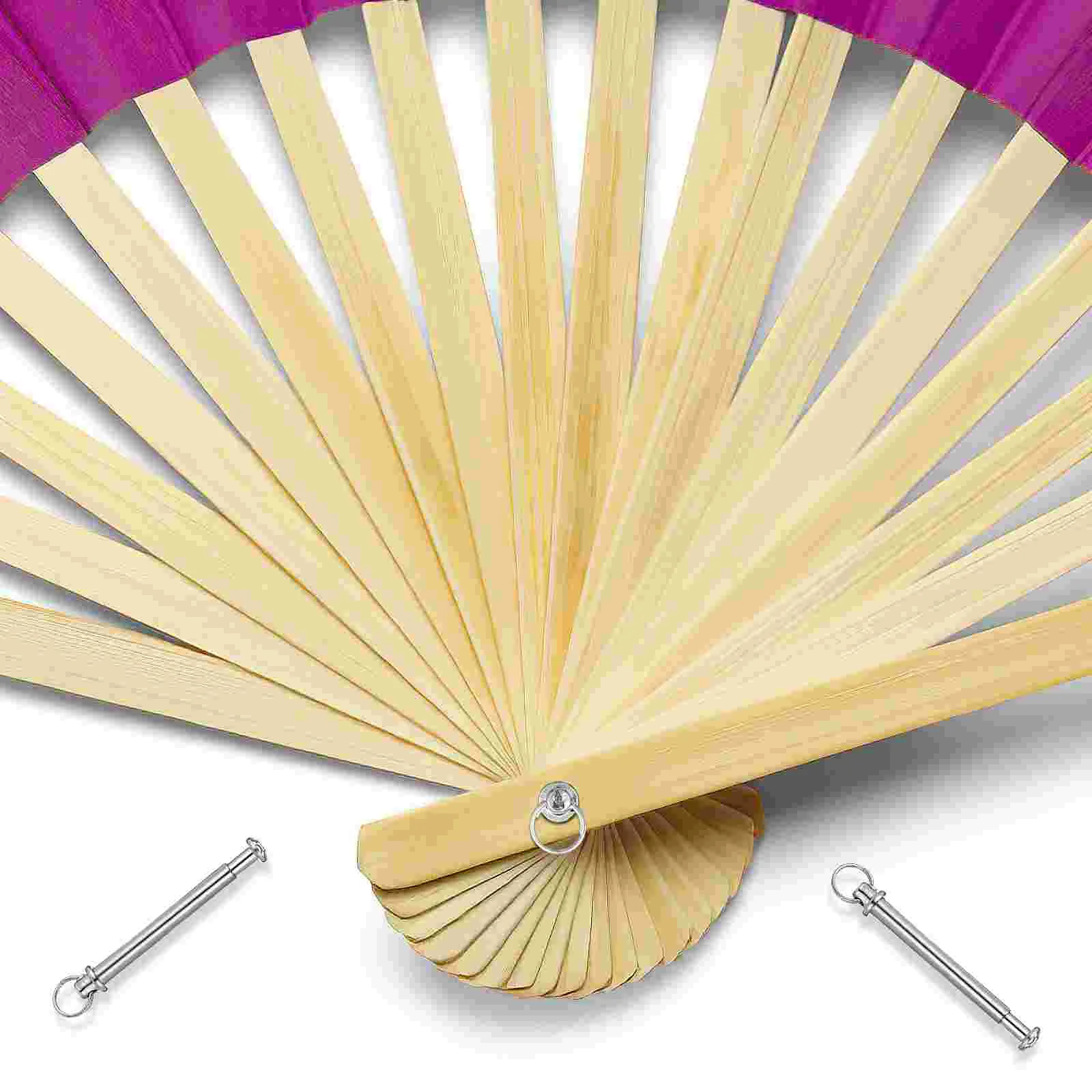 10 Sets Folding Shaft Rivet Nuts Repair Kit Hand Fan Maintenance Easy Installation Craft Bamboo Paper Handheld Fan Shaft