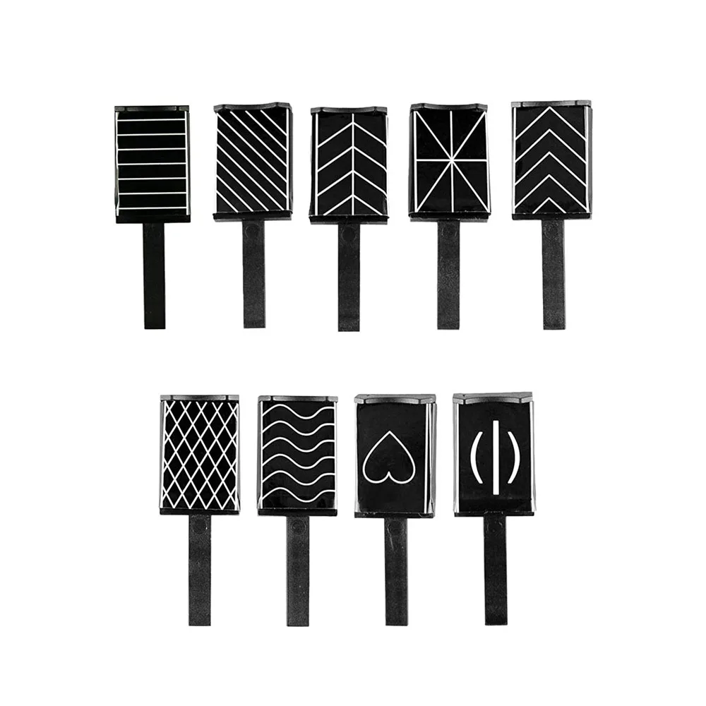 

9PCS nail Magnet Stick Pen Manicure Tool For Cat Eye Nail Gel Polish 3D Special Magnetic Effect Decal Design NAB049