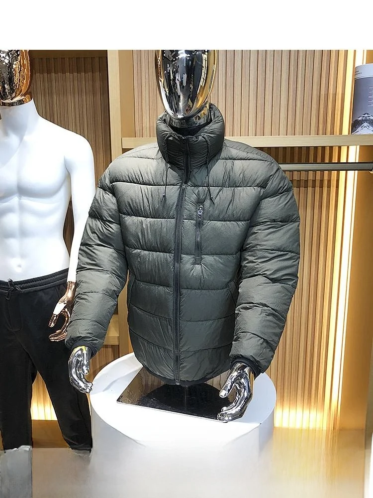 Thiened Winter Neue Herren Brot Sle Baumwolle Jaet Daunen Alternative Super Warm Stehkragen Stehen Fit Jugend Trendy Mantel