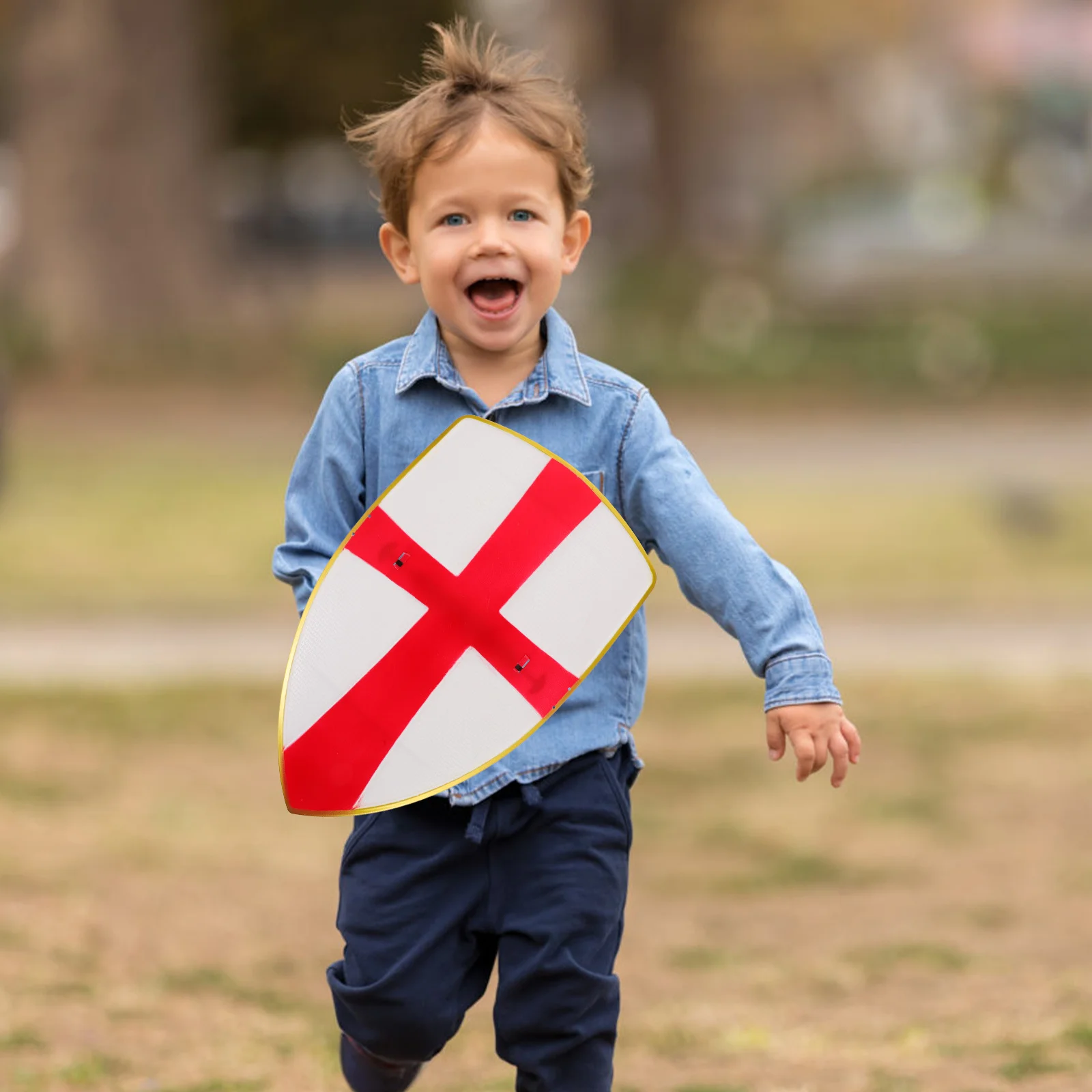 Cartoon Cross Plastic Schild Kinderen Duurzaam Veilig Spelen Cosplay Party Rollenspel Klein Schild voor Jongens Meisjes Kinderspeelgoed
