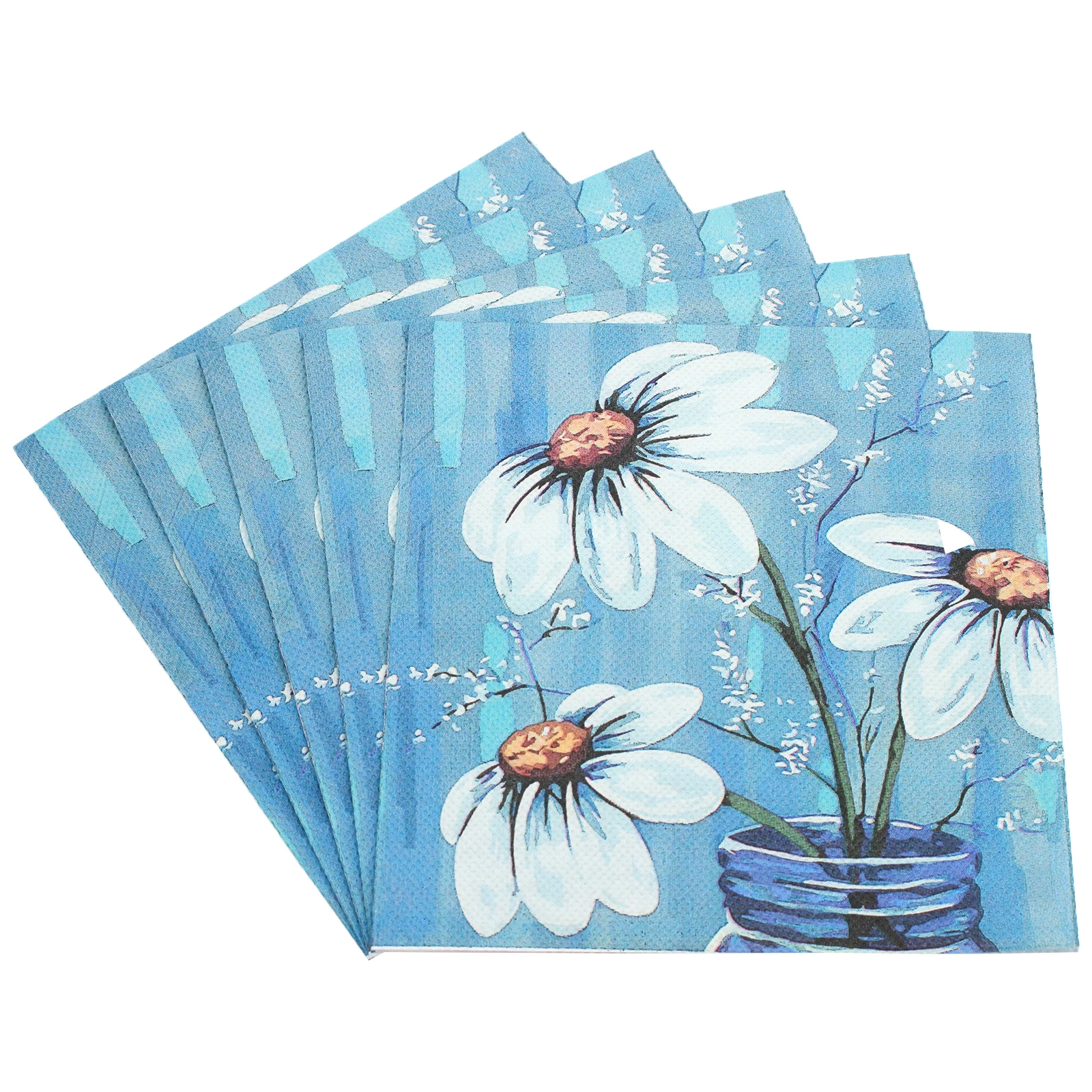 [RainLoong] Spring Paper Napkins Flower Floral For Party Tissue Decoration Decoupage 33*33cm 1 pack (20pcs/pack)