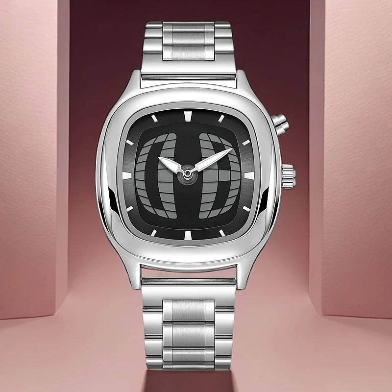 

New Millennium Fashion Style Men's Watch With Dual Display Of Hands And Numbers Niche Trend Fashion Style Men's Quartz Watch