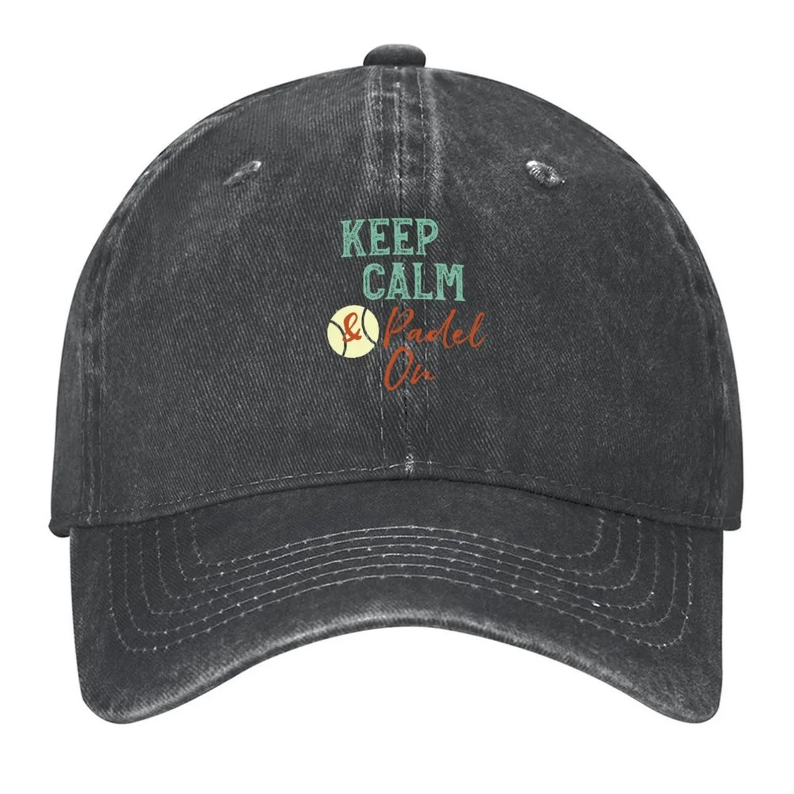 

Keep Calm & Padel On Baseball Cap Dropshipping Hip Hop hard hat Sun Cap Men Luxury Brand Women's