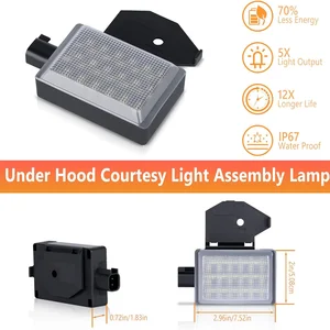 Führte in der Deckung von Courtesy für Dodge Ram, 1500, 2500, 3500, Ladegerät, Cherokee, Durango, Jeep, Grand Cherokee, 1PC Hauptverkäufe von Dakota Lantern - №3