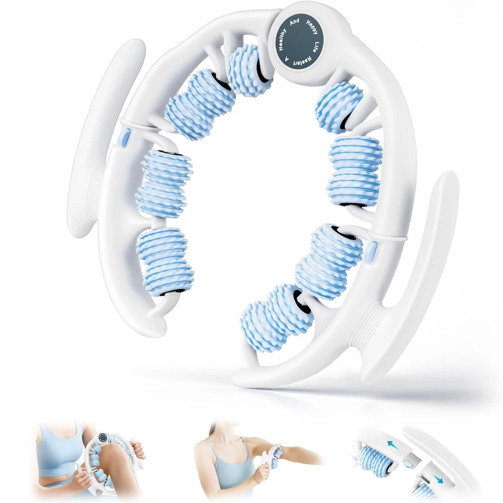 

1PCS Anti-Cellulite Massage Roller for Legs/Thighs/Buttocks - Lymphatic Drainage & Deep Fascia Tool To Smooth Skin,Tight Muscles