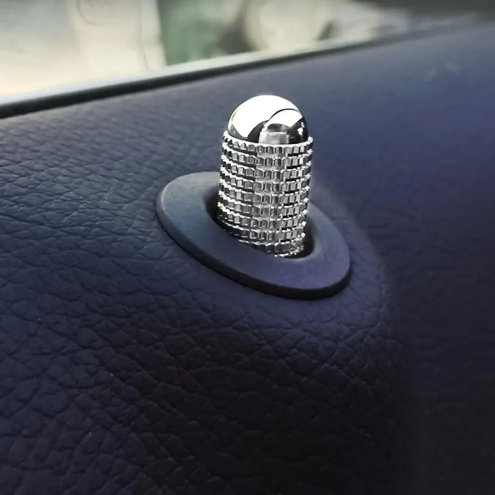 4pcs Aluminum Alloy Car Interior Lock Pin Car Door Lock Pin for Mercedes Cla Gla C E Glc Gle Glk Class W176 W205 W213 X253
