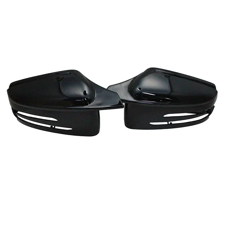 Black Side Mirror Cover Caps For Merceded-Benz C Class W204 2008-2013 C180 C200 C250 C300 C350 C400 C43 C63 C63 S Sport style