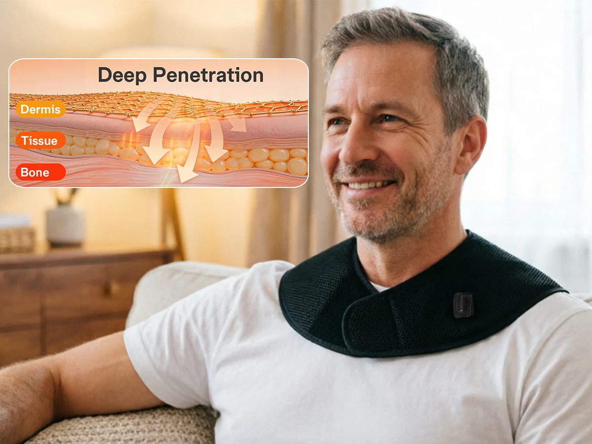 Heating Shawl Heated Brace for Neck Shoulder Back Muscle Relaxation Relief Pain 3 Gear Settings Hot Compress Helpful for Sleep