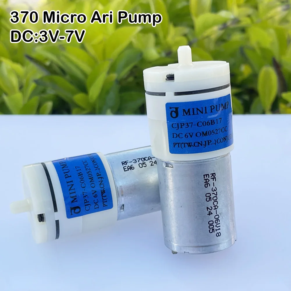 1PCS DC 6V 370 Motor Mini Silent Air Pump 2L/min Sphygmomanometer Pump 3.7V CJP37-C Pressure Pump Aquarium Fish Tank Oxygen Pump