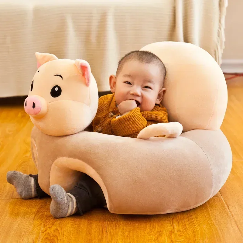 1pcs Cartoon animal baby study seat sofa children plush comfortable sofa lazy baby study seat gift