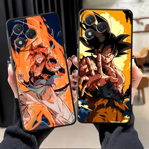 Case for Honor X7 90 8X 70 Magic5Lite X9a X8 X5b X6 200 400 Lite Black Soft Phone Cover Dragon Ball Anime Goku