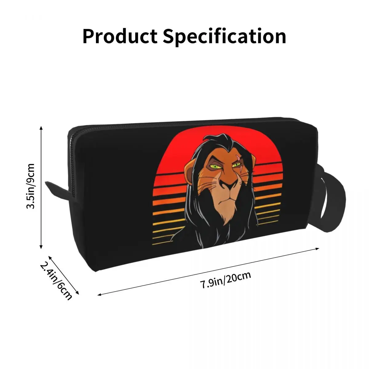 Women's The Lion King Cosmetic Bags Multi-purpose Travel Makeup Pouch For Makeups Polyester Print Storage Organizers