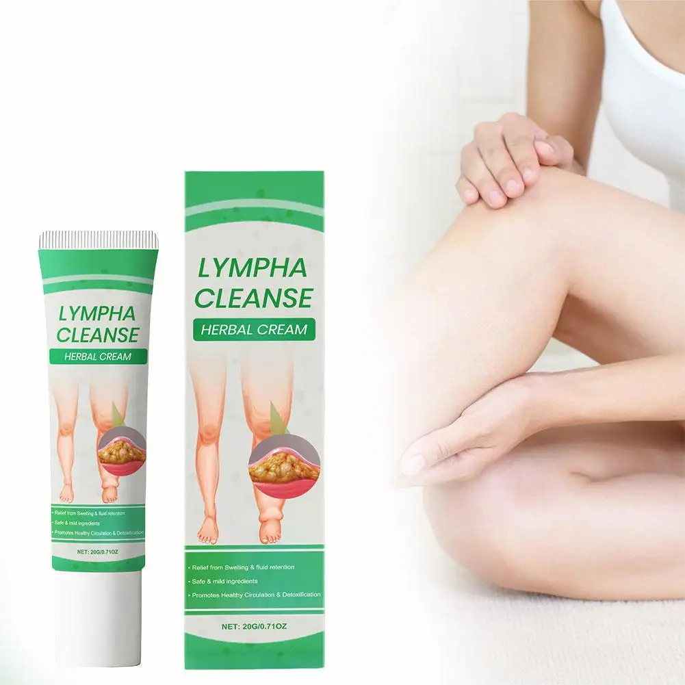 

20g Brand Lymphacleanse Herbal Cream Promote Healthy Circulation Body Care Relief Leg Belly Wrist Swelling Sooth Massage Cream