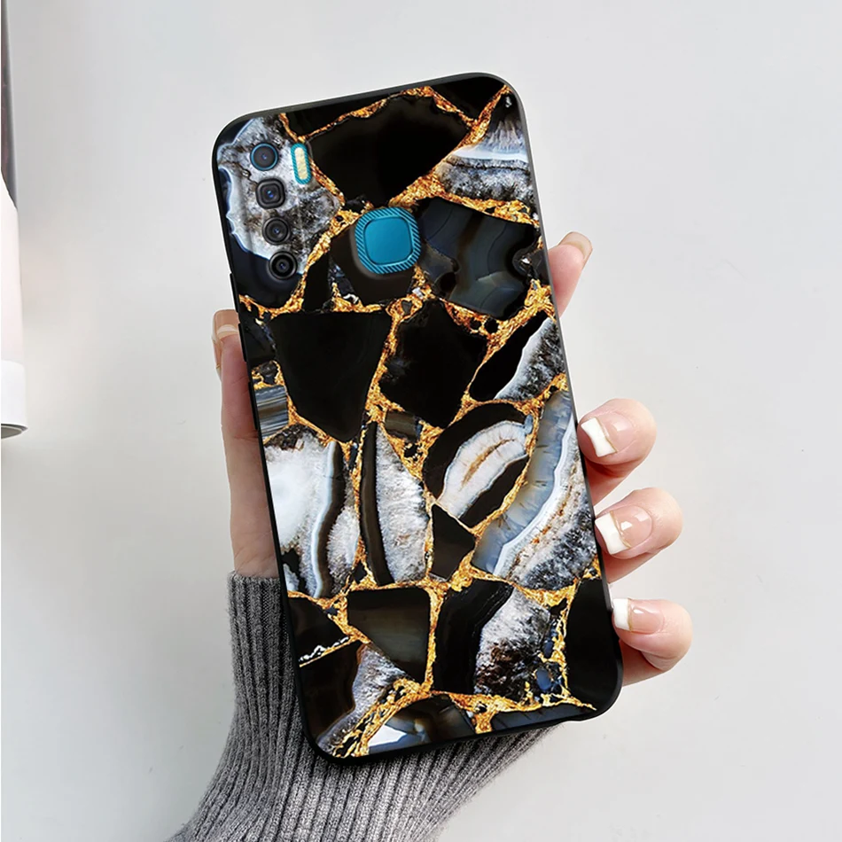 For Infinix S5 Lite Case X652 X652B X652C X6528 Fashion Marble Back Cover Silicone Phone Case For Infinx S5 S5lite Soft Fundas