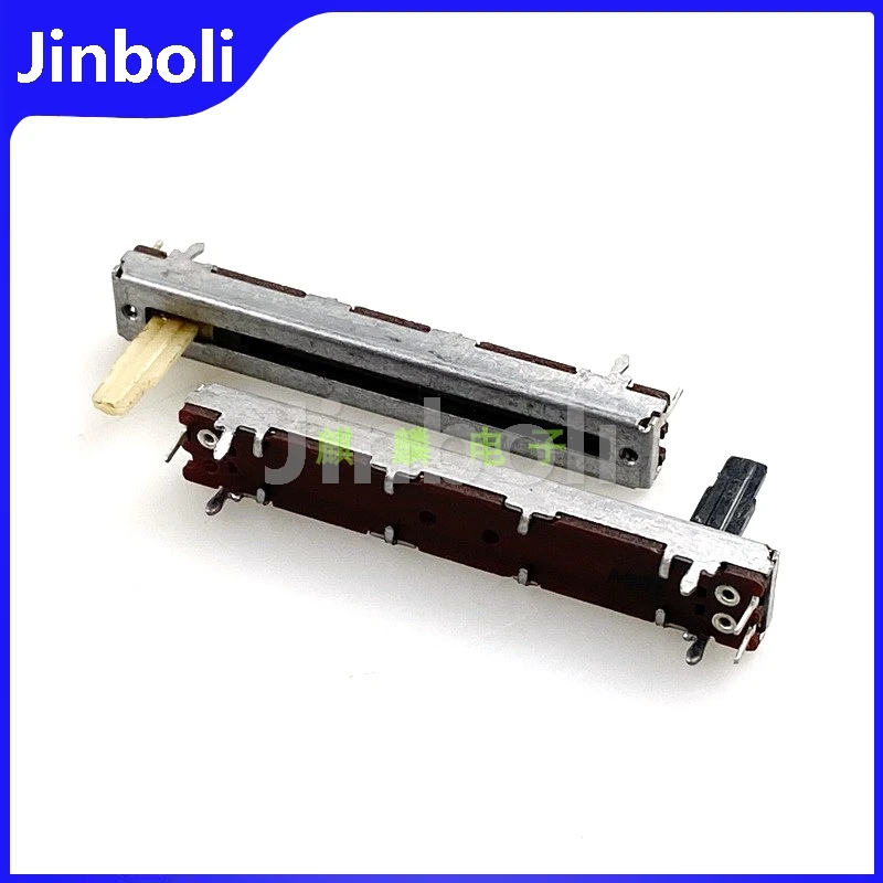 1PCS 60mm 3Pins Single Straight Slide Potentiometer A50K B50K 45mm Travel Mixer Lighting Audio Fader
