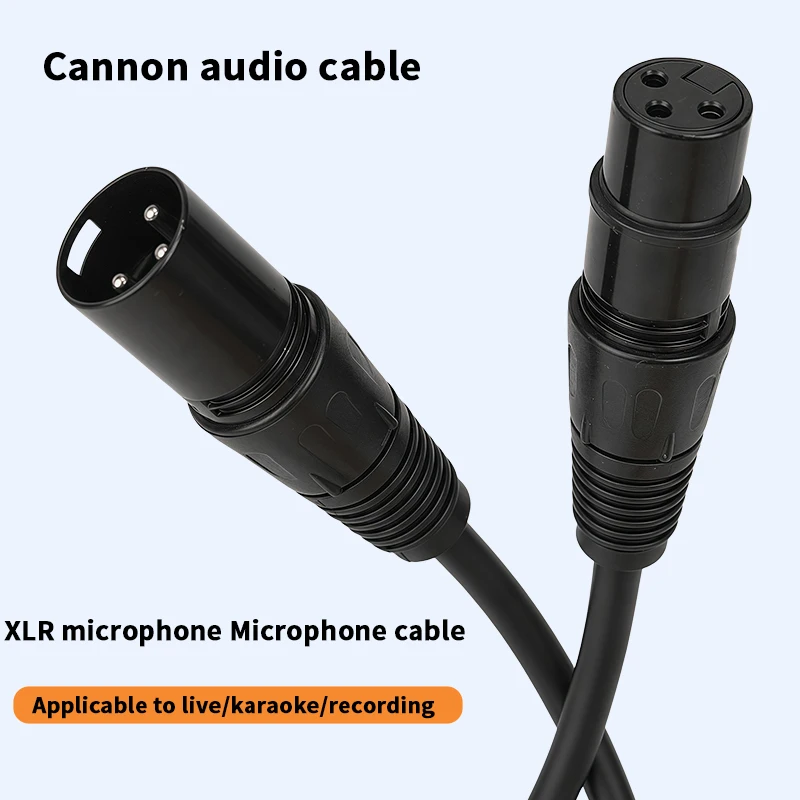 0.5-5m 3 Pin XLR Male Female Balanced Microphone Cable Audio Extension Cord for Mixer Amplifier Speaker Studio Stage Recording