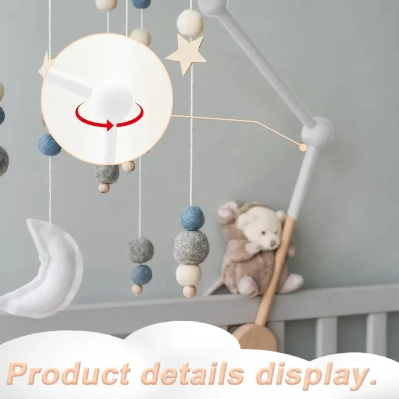 

Новая вешалка для игрушек, детская кроватка, мобильный колокольчик, деревянный держатель для игрушек, кронштейн для детской кровати, деревянный кронштейн-колокольчик, мобильные подвесные погремушки