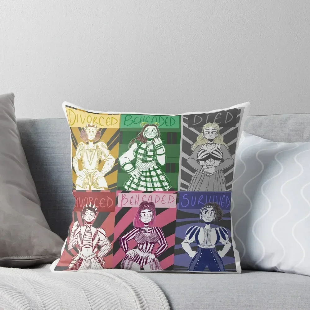 

Six Ex-Wives - Six the Musical Throw Pillow Decorative Cushions Decorative pillowcase Pillowcases Bed Cushions pillow